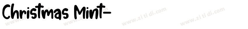 Christmas Mint字体转换